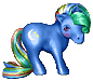 Pixel art of My Little Pony character